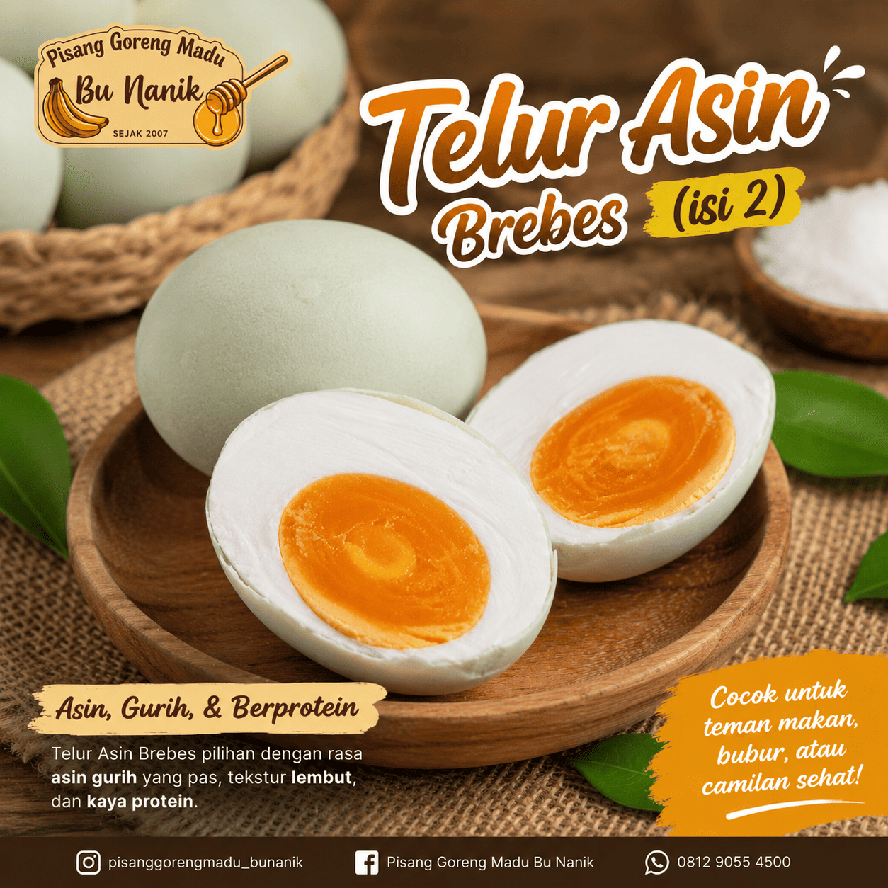 Telur Asin Brebes isi 2 Bu Nanik